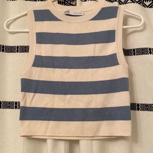 Zara Cropped striped tank!